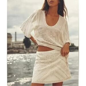 Zara White Mini Skirt